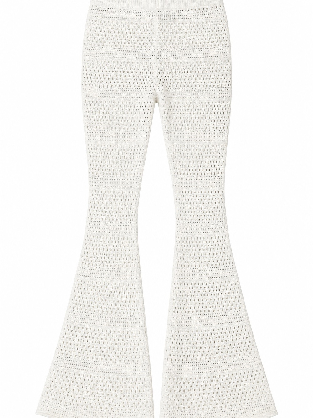 Sincerely Jules White Crochet Flare Pants
